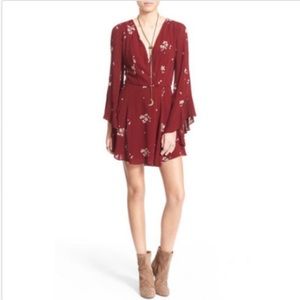 Free people long-sleeve mini dress